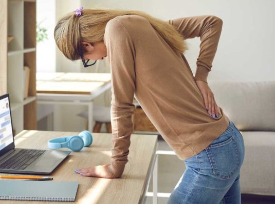 woman with fibromyalgia and back pain